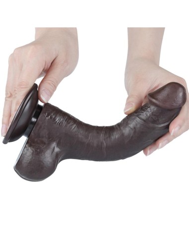 Dildo Dual Layer Piel Deslizante Retractil 8