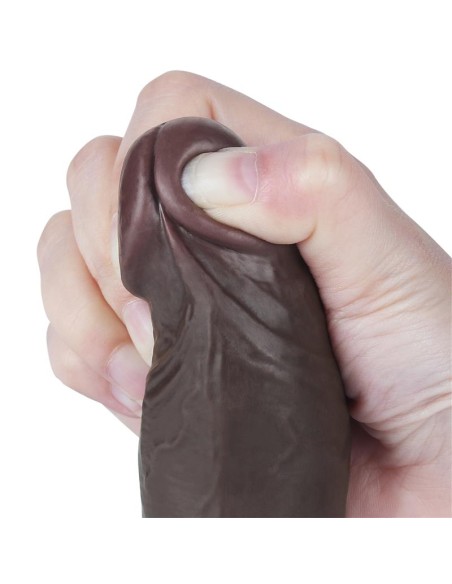 Dildo Dual Layer Piel Deslizante Retractil 8