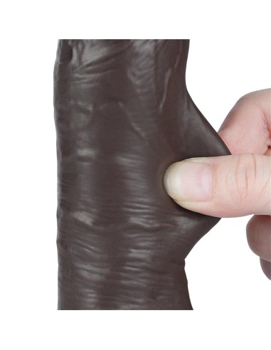 Dildo Dual Layer Piel Deslizante Retractil 8