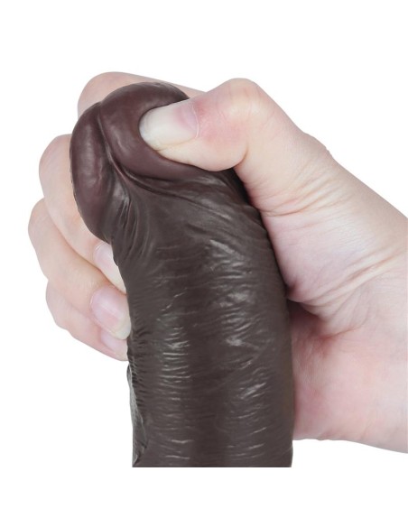 Dildo Dual Layer Piel Delizante Retractil 8 Dildo Dual Layer Piel Delizante Retractil 8