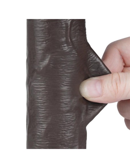 Dildo Dual Layer Piel Delizante Retractil 8 Dildo Dual Layer Piel Delizante Retractil 8