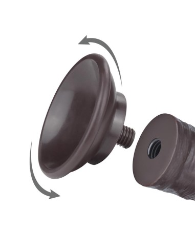 Dildo Dual Layer Piel Delizante Retractil 8