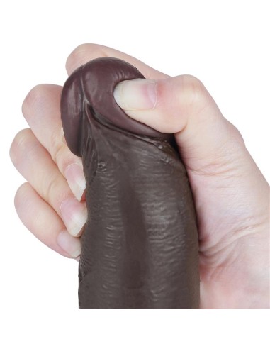 Dildo Dual Layer Piel Deslizante Retractil 85