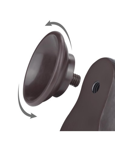 Dildo Dual Density Piel Deslizante Retractil 85