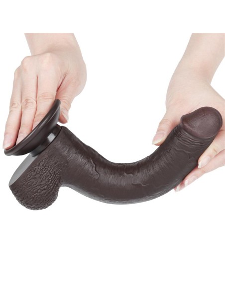 Dildo Dual Density Piel Deslizante Retractil 9 Dildo Dual Density Piel Deslizante Retractil 9