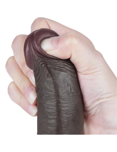 Dildo Dual Density Piel Deslizante Retractil 9