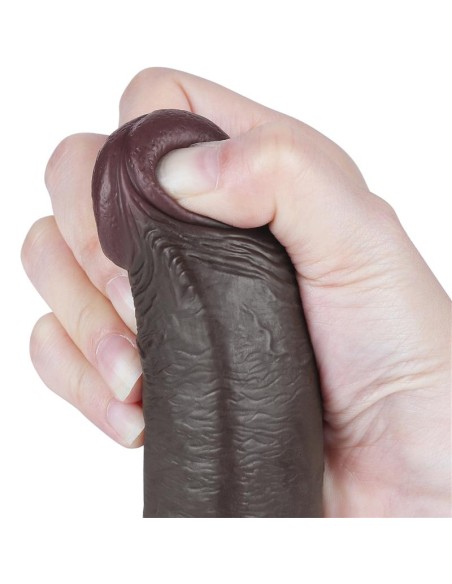 Dildo Dual Density Piel Deslizante Retractil 9 Dildo Dual Density Piel Deslizante Retractil 9