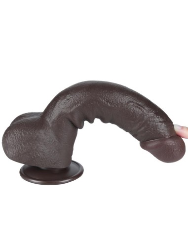 Dildo Dual Layer Piel Deslizante Retractil 95