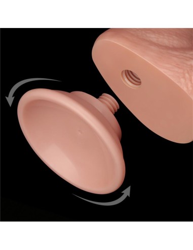 Dildo Dual Layer Piel Deslizante Retractil 75