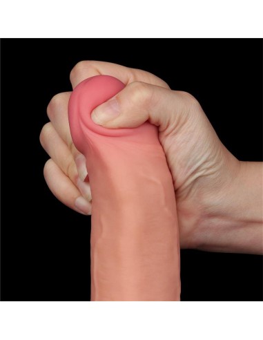 Dildo Dual Layer Piel Deslizante Retractil 85