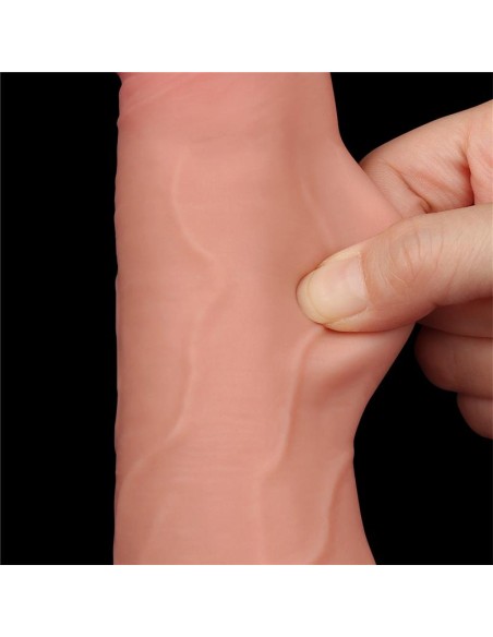 Dildo Dual Layer Piel Deslizante Retractil 85
