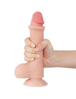 Dildo Dual Layer Piel Deslizante Retractil 8
