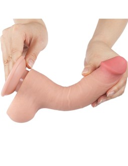 Dildo Dual Layer Piel Deslizante Retractil 8 2