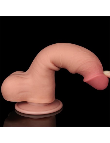 Dildo Dual Layer Piel Deslizante Retractil 8