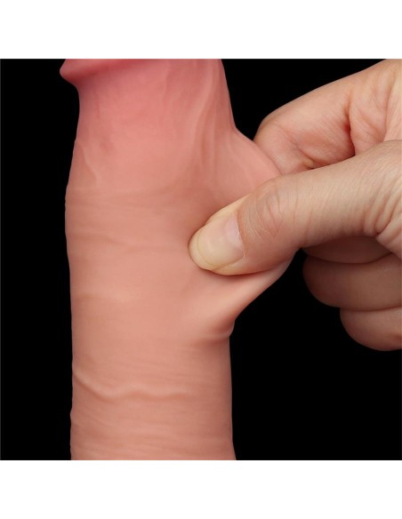 Dildo Dual Layer Piel Deslizante Retractil 8