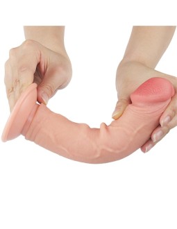 Dildo Dual Layer Piel Deslizante Retractil 8 2
