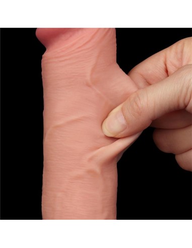 Dildo Dual Layer Piel Deslizante Retractil 8
