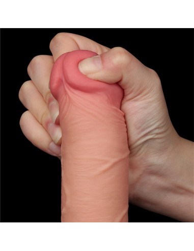 Dildo Dual Layer Piel Deslizante Retractil 8