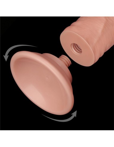 Dildo Dual Layer Piel Deslizante Retractil 8