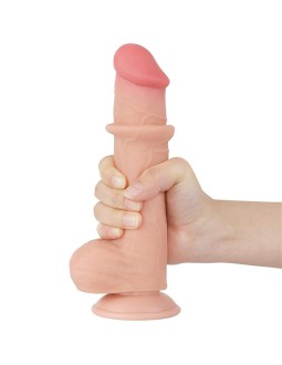 Dildo Dual Layer Piel Deslizante Retractil 8