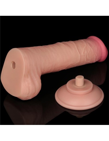 Dildo Dual Layer Piel Deslizante Retractil 8