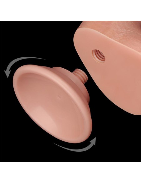 Dildo Dual Density Piel Deslizante Retractil 85