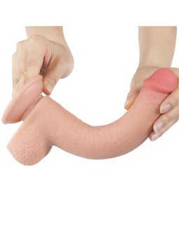 Dildo Dual Density Piel Deslizante Retractil 9 2