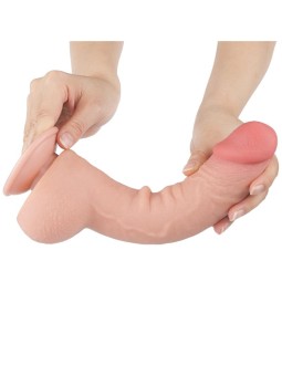 Dildo Dual Density Piel Deslizante Retractil 95 2