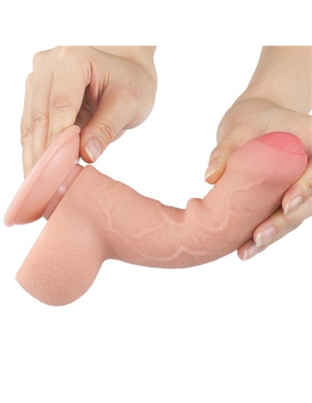 Dildo Dual Layer Piel Deslizante Retractil 7