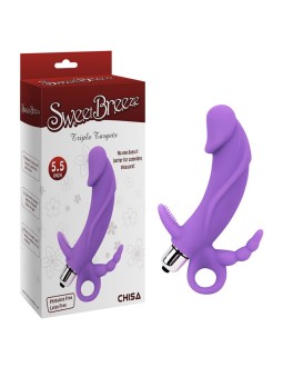 Estimulador Venus 47 x 37 cm Silicona Purpura 2