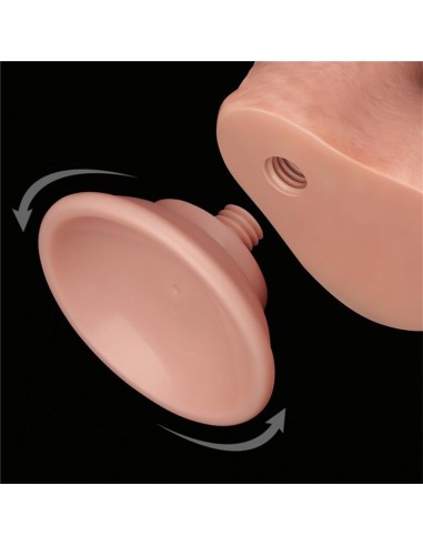 Dildo Dual Layer Piel Deslizante Retractil 7