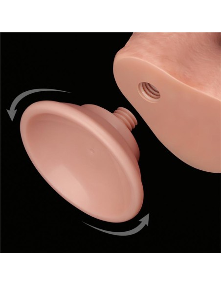 Dildo Dual Layer Piel Deslizante Retractil 7