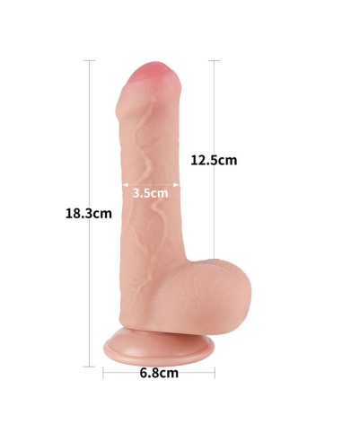 Dildo Dual Layer Piel Deslizante Retractil 7
