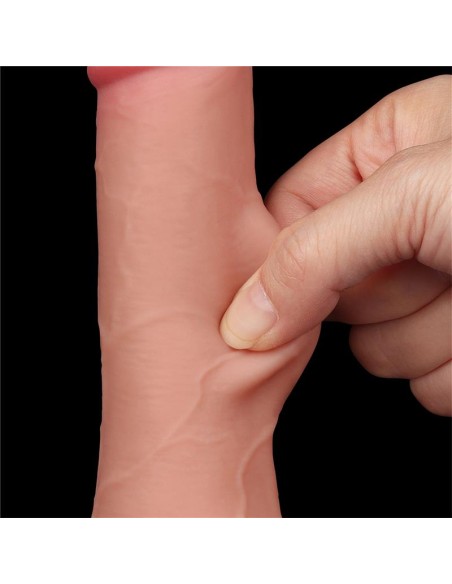 Dildo Dual Layer Piel Deslizante Retractil 75