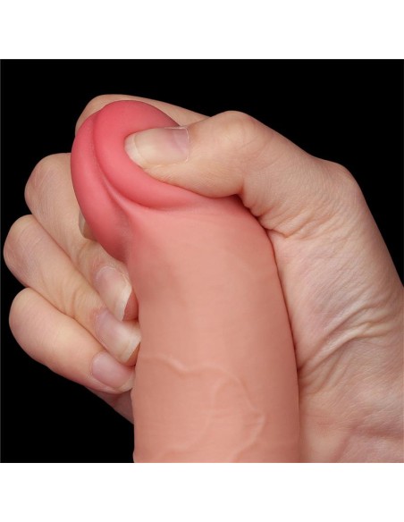 Dildo Dual Layer Piel Deslizante Retractil 75