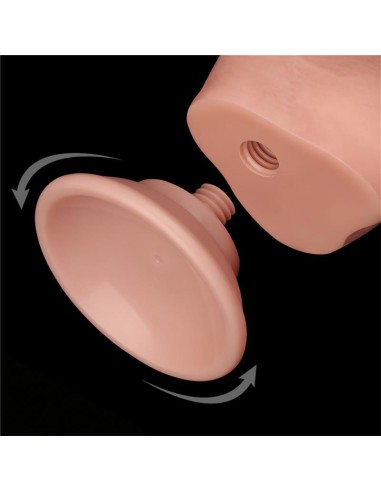 Dildo Dual Layer Piel Deslizante Retractil 75