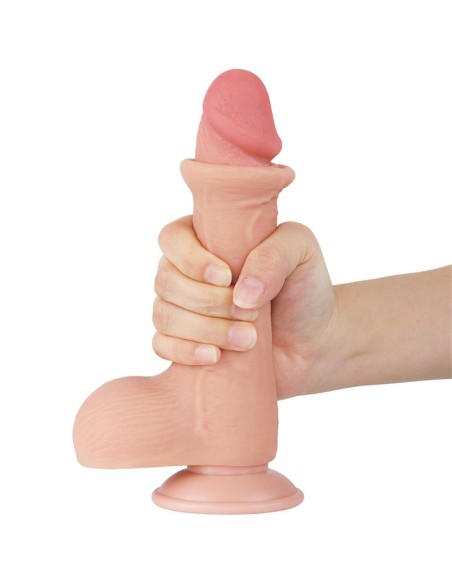Dildo Dual Layer Piel Deslizante Retractil 75