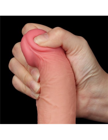 Dildo Dual Layer Piel Deslizante Retractil 75