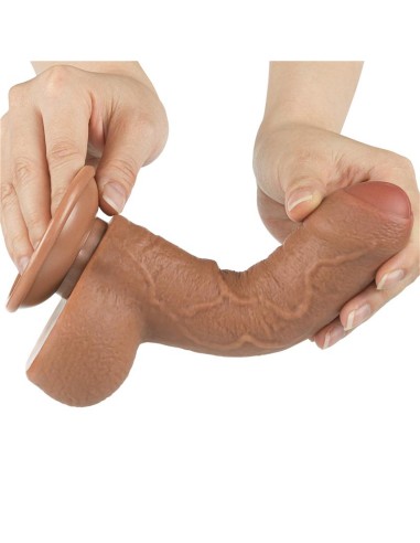 Dildo con Piel Retractil 7 Bronceado