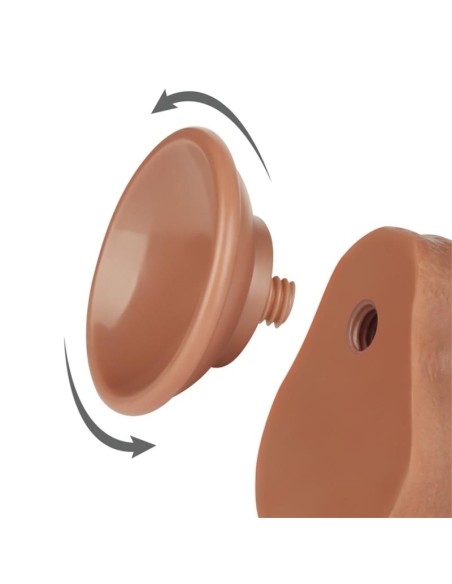 Dildo con Piel Retractil 7 Bronceado