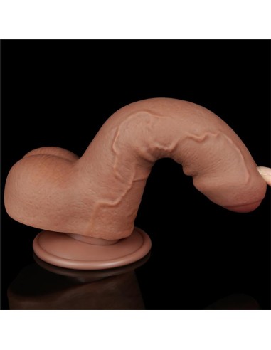 Dildo con Piel Retractil 7 Bronceado