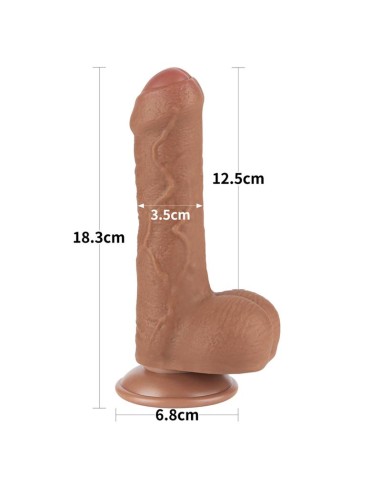 Dildo con Piel Retractil 7 Bronceado