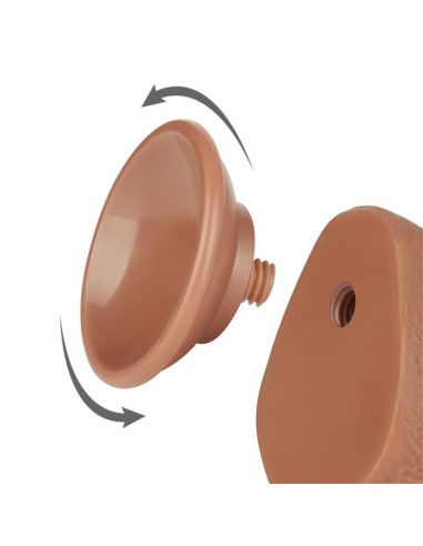 Dildo con Piel Retractil 75 Bronceado