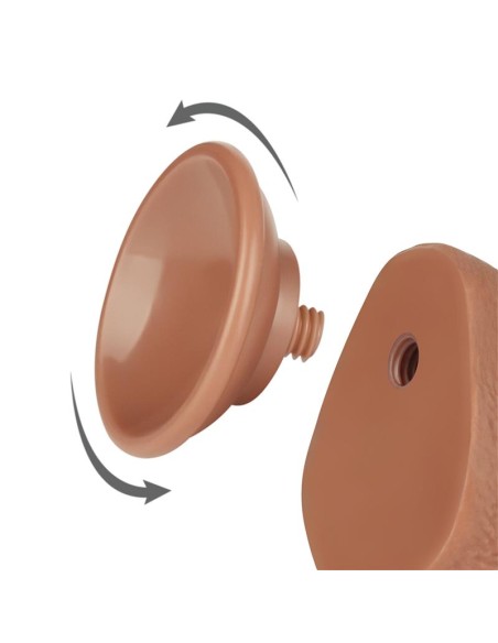 Dildo con Piel Retractil 75 Bronceado