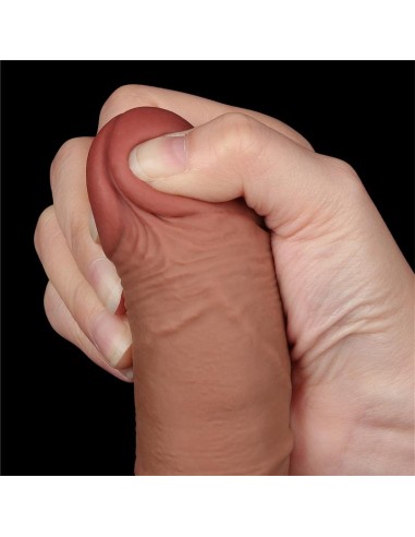 Dildo con Piel Retractil 75 Bronceado