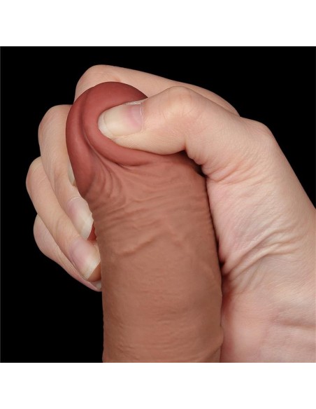 Dildo con Piel Retractil 75 Bronceado