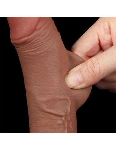 Dildo con Piel Retractil 75 Bronceado