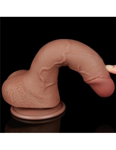 Dildo con Piel Retractil 75 Bronceado