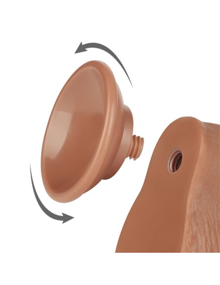 Dildo con Piel Retractil 75 Bronceado