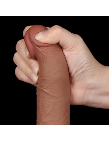Dildo con Piel Retractil 75 Bronceado